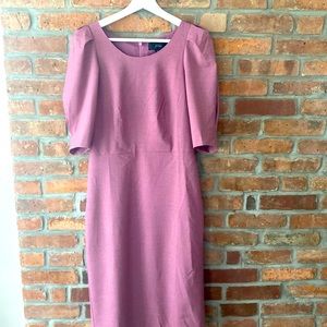 NWT J Crew dress. Italian wool. Purple.